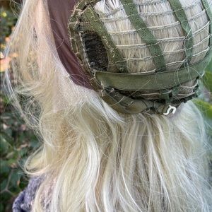 Beautiful blonde wig, synthetic custom made